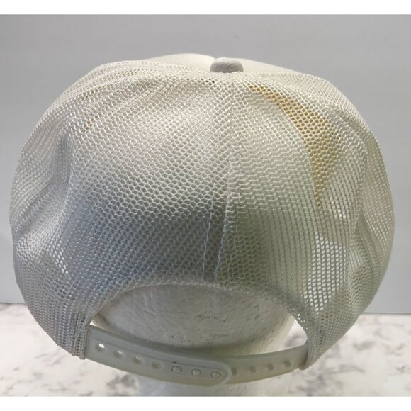 Vintage Carnation Snapback Trucker Hat  Farm Processed Potatoes White 80s - Picture 3 of 10